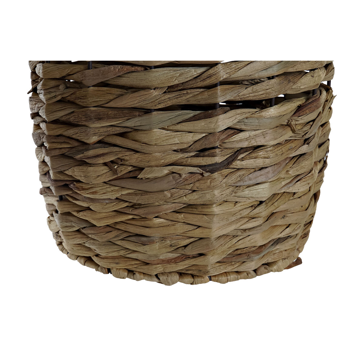 Conjunto de Cestas DKD Home Decor Verde Natural Boho 33 x 33 x 40 cm Rotim 4 Kg 2 Peças
